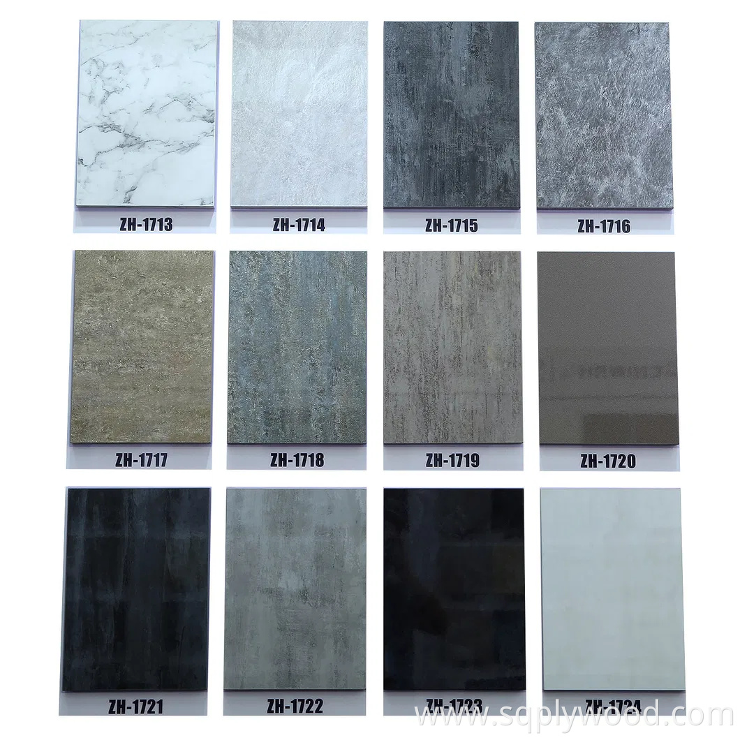 Zhihua High Gloss 18mm Marble Design UV MDF From Manufacturer (ZH1701)